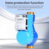 Compteur d'eau intelligent chaud/froid 40 mm R80, carte IC, télécommande, prépayé, type rotor, connexion filetée, cuivre pur