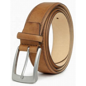 Marron Loisirs Personnaliser Motif Vegan En <span class=keywords><strong>Cuir</strong></span> Véritable Hommes <span class=keywords><strong>Ceinture</strong></span> Classique avec Boucle Ardillon - Product Image 2
