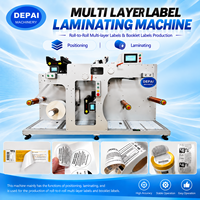 Machine de plastification multicouche pour étiquettes adhésives, plastification rouleau à rouleau pour livrets de sécurité, instructions et autocollants