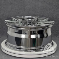 Jantes forgées chromées 722auto1 à profil échelonné, 18-21 pouces, 5x112 5x114.3, polies pour Mercedes C63 AMG W205 Audi RS5 B9