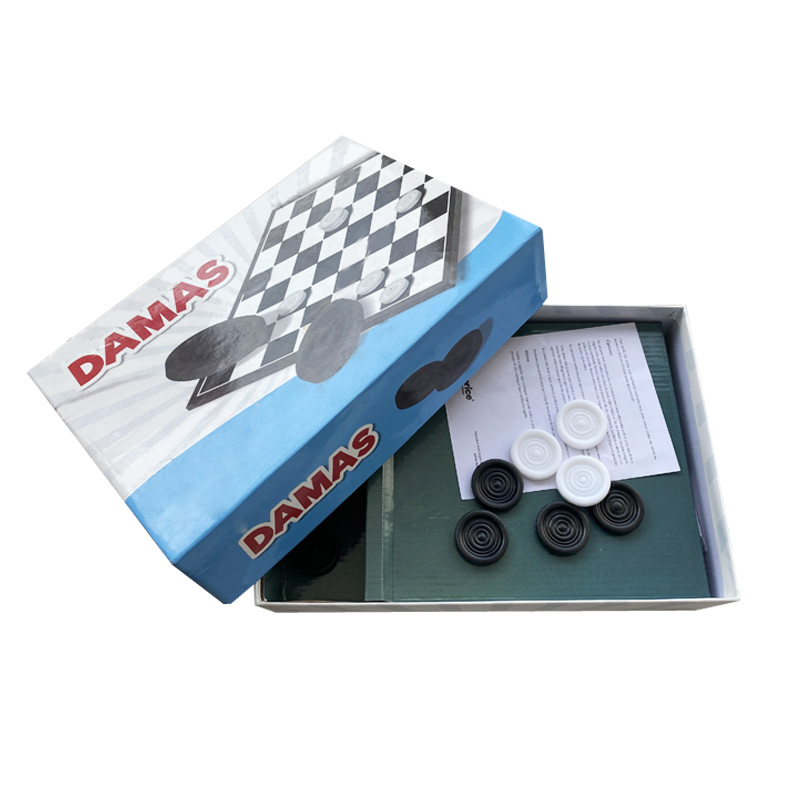 Роскошная коробка упаковочная машина оптовая продажа пользовательские взрослые дети черно-белые настольные игры для семьи