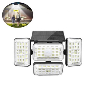 Apliques de pared de pasillo <span class=keywords><strong>IP65</strong></span> Solar luz 140 Leds jardín inalámbrico impermeable Sensor humano LED lámpara de pared al aire libre - Product Image 3