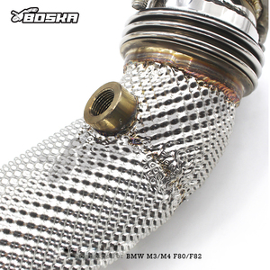 ท่อลงตรงสแตนเลสสำหรับ M3/M4 F80/F82 S55 3.0T ปี 2014-2019 ยี่ห้อ Boska Exhaust แบบไหลอิสระ - Product Image 5