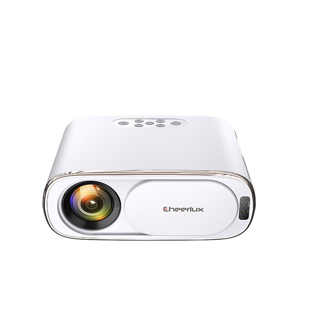 CHEERLUX 1080P Full HD LCD Projector 4000 Lumens Portable with Automatic Focus WIFI 5G/2.4G Wireless 1-Year Warranty