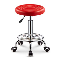 Tabouret de salon de coiffure, de spa, de tatouage ou de clinique médicale, style classique, réglable en hauteur, pivotant, avec roulettes