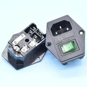 China Zhejiang Wenzhou Manufacturer Supply Power Jack Rocker Switch And Socket AC With Switch AC With Fuse AC With Socket