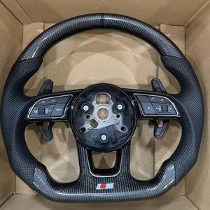 A1 A3 A4 A5 A6 A7 A8 TT Q3 <span class=keywords><strong>Q4</strong></span> Q5 Q7 Q8 R6 R8 S3 S4 S5 S6 RS3 RS5 RS6 Volant en fibre de carbone pour Audi Volant - Product Image 1