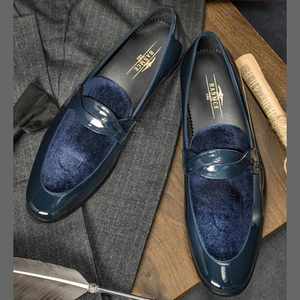 New Style Handcrafted Wholesale Men's Wedding and Business <b>Shoes</b>-Genuine Leather Upper <b>Height</b> <b>Increasing</b> Autumn Season - Product Image 6
