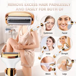 Nuevo Kit de Depilación Eléctrica Inalámbrica 4 en 1 para Mujer, Maquinilla de Afeitar Corporal sin Dolor con Depiladora y Dispositivo Facial para Nariz - Product Image 3
