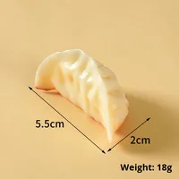 Modèle réaliste de dumpling artificiel GYOZA pour festival, simulé, frit et grillé, en plastique écologique TABA SQUISHY, promotionnel