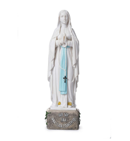 Statue en résine de Notre-Dame de Lourdes, Vierge Marie, décoration intérieure, sculpture en résine