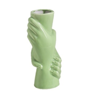 Vase en céramique moderne et simple, émaillé, pour salon et entrée, vente directe d'usine, idéal pour l'arrangement floral en gros - Product Image 5