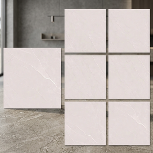 Lapis Crema 800x800mm Polished PGVT GVT Porcelain <b>Tiles</b> Cream Marble Effect Flooring - Product Image 2