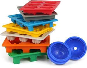 Moule à chocolat en Silicone anti-adhésif, 8 ensembles, réutilisable, <span class=keywords><strong>Star</strong></span> <span class=keywords><strong>Death</strong></span> War, Ice Cube - Product Image 4