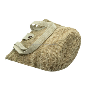 Sac fourre-tout en chanvre tricoté artisanal, luxe durable, sac à bandoulière en fibres naturelles, sac de mode éco-responsable fait main - Product Image 2