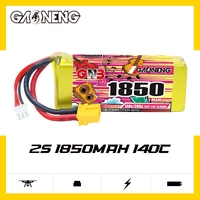 GAONENG GNB 1850MAH 7.4V 2S 140C XT60 LiPo Battery Pack Haute Performance RC Hobby Lithium Polymer Soft Pack Racing FPV Drone