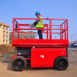 8m כדי 16m דיזל מנוע מכביש גדול גלגל שטח קשה הידראולי מספריים המתיחה האווירי איש מעלית פלטפורמה - Product Image 6