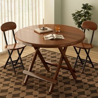 Table à manger pliante en bois moderne pour cuisine, salle à manger, restaurant, ensemble de salle à manger gain de place, table ronde minimaliste pour maison locative