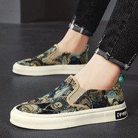 Chaussures de sport respirantes personnalisées avec logo de marque, style mocassins, pour hommes, antidérapantes, chaussures de sport, baskets