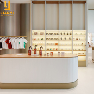 ชั้นวางเสื้อผ้าสีทองดีไซน์สำหรับร้านค้าร้านค้าสำหรับแฟชั่นบูติกหรูหรา - Product Image 3