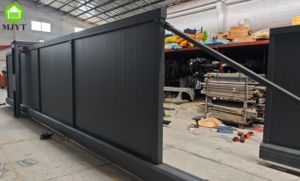 Portes coulissantes motorisées pour l'industrie et la maison, avec cellule photoélectrique de sécurité, nouveaux modèles de portails, portails en aluminium électriques en bronze, portails à bras articulés - Product Image 3