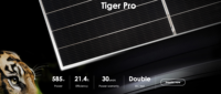 Module de panneau solaire monocristallin bifacial PERC de 570W à demi-cellules, homologué CE, efficacité de 23,5%