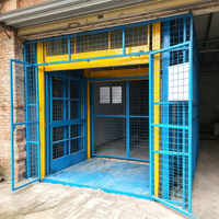 Plateforme élévatrice verticale hydraulique compacte pour charges, monte-charge électrique pour installation en atelier étroit