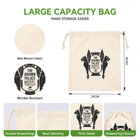 Sac à cordon en toile personnalisé, écologique et recyclable, sac anti-poussière, sac de rangement pour bijoux