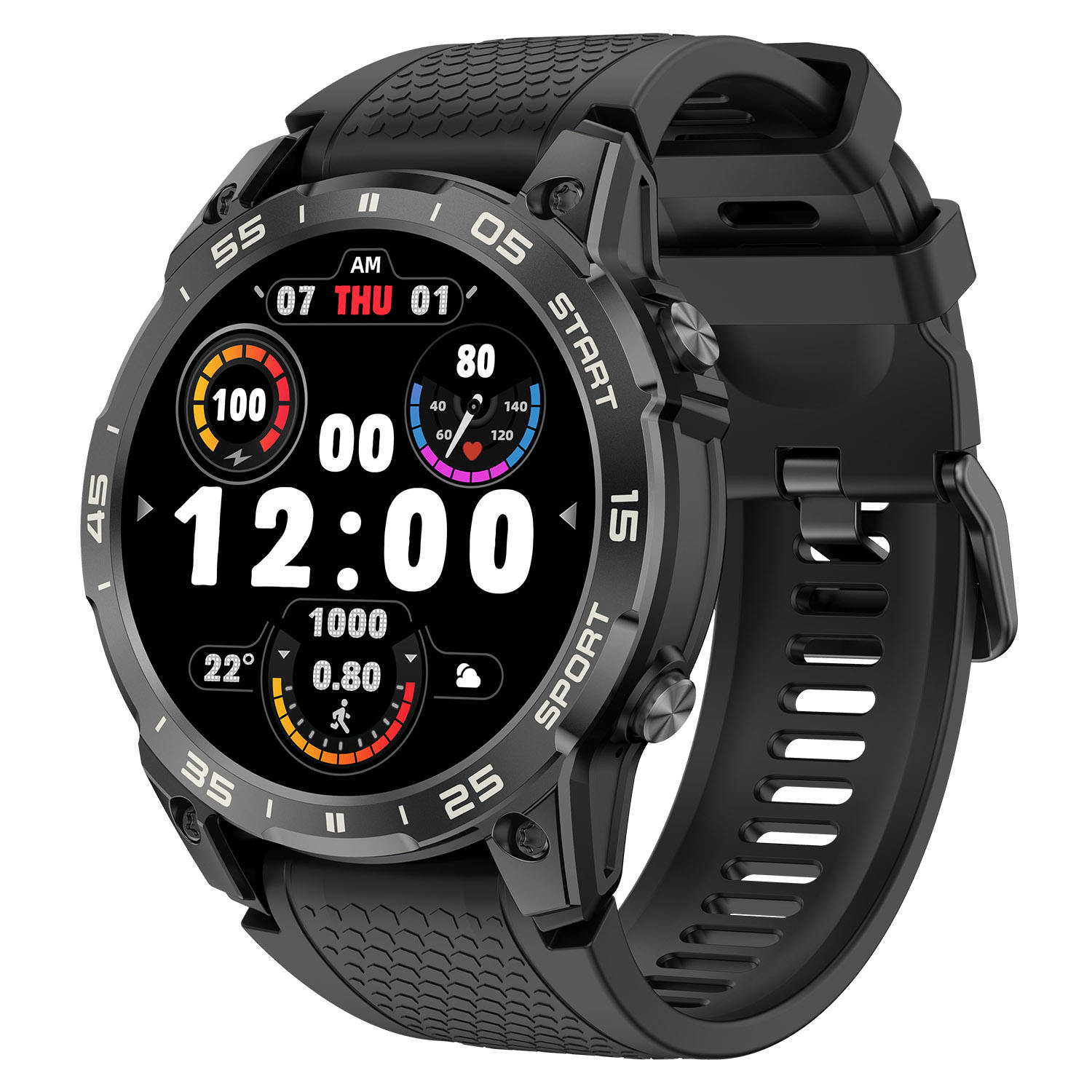 IUTECH S57 Smart Watch AMOLED, IP68 Waterproof, Health Tracking