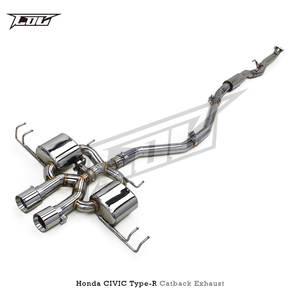 Sistema de Escape Catback Valvetronic Personalizado para <span class=keywords><strong>Honda</strong></span> <span class=keywords><strong>CIVIC</strong></span> <span class=keywords><strong>Type</strong></span> <span class=keywords><strong>R</strong></span>/<span class=keywords><strong>Type</strong></span>-<span class=keywords><strong>R</strong></span> 2.0T 2017-2023, Tubos de Escape Deportivos de Acero Inoxidable - Product Image 3