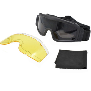 MIL-PRF-32432A chiến thuật Kính 3 ống kính Windproof chống bụi chiến thuật chụp <span class=keywords><strong>Goggle</strong></span> bảo vệ mắt <span class=keywords><strong>Goggle</strong></span> Eyewear - Product Image 3