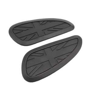 Almohadilla para tanque de combustible de motocicleta Zuqing, pegatina de goma antideslizante negra para bicicletas todoterreno, juego de dos piezas - Product Image 3