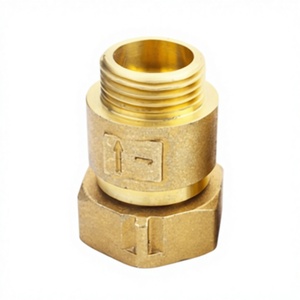 Vanne de retenue en laiton haute pression pour compteurs <span class=keywords><strong>d</strong></span>'<span class=keywords><strong>eau</strong></span> - DN15-DN32 <span class=keywords><strong>Anti</strong></span>-<span class=keywords><strong>retour</strong></span> pour compteurs <span class=keywords><strong>d</strong></span>'<span class=keywords><strong>eau</strong></span> domestiques / Alimentation en <span class=keywords><strong>eau</strong></span> industrielle - Product Image 1