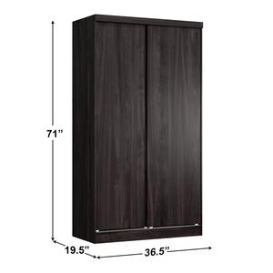 Armoire de luxe en bois de haute qualité avec portes coulissantes doubles et 2 tiroirs - Product Image 3