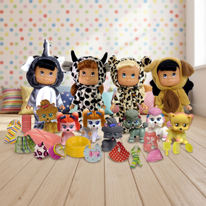 Muñecas de Moda Gen Girls Pet Pals con Animales de Peluche y Accesorios para Niñas de 2 a 4 Años, Set de Juguetes - Product Image 1