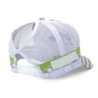 Casquette de camionneur personnalisée Australie, motif écossais violet, avec ouverture pour queue de cheval haute, en maille, pour filles, 5 panneaux, logo brodé