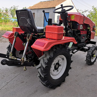 Chine multifonction 12/15/18/20/25/35/40hp mini tracteur avec remorque à vendre