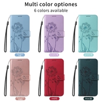 Étui portefeuille en cuir PU Dandelion pour iPhone 17 16E 16 15 Pro 14 13 12 Mini 11 Pro Max X XS XR 7 8 Plus 6 – Coque de téléphone Papillon
