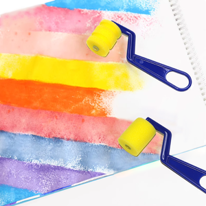 Sáng Tạo Tùy Chỉnh Tự Làm Nghệ Thuật Miếng Bọt Biển Bàn Chải Tem Thiết Lập Cho Trẻ Em Sơn Tem Đánh Răng Công Cụ - Product Image 1