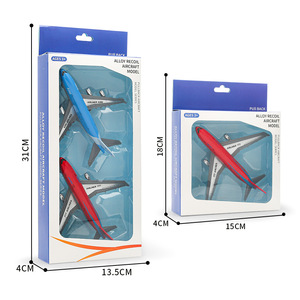 ของเล่นเครื่องบินจำลองคุณภาพสูง 2 ชิ้น รุ่นมินิ 777 A380 แบบดึงกลับ ทำจากโลหะผสม สำหรับเด็ก - Product Image 4
