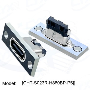 Type-C 底座固定板键盘/充电口改装 DIY 数据充电线焊接插座连接器黑色/白色 - Product Image 3