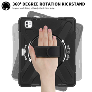 12.9 Polegada Caso <span class=keywords><strong>Tablet</strong></span> Corpo Inteiro Heavy Duty Smart Cover com Alça de Ombro 360 Suporte Rotativo para ipad Pro 13 M4 2024 - Product Image 6