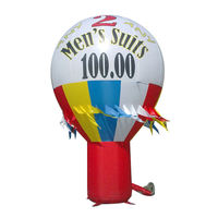 Prix d'usine Ballon à air chaud gonflable géant à l'hélium au sol avec lumière LED pour fête de mariage