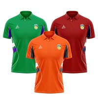 Kualitas Tinggi untuk Seragam Olahraga Sekolah Unisex, Kemeja Anak Lengan Pendek Kerah Polos Bahan Polyester Katun Bernapas Gaya Cina