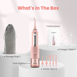 Irrigateur <span class=keywords><strong>dentaire</strong></span> professionnel portable sans fil, <span class=keywords><strong>jet</strong></span> d'eau électrique pour le nettoyage des dents, étanche IPX7, 5 utilisations domestiques - Product Image 5