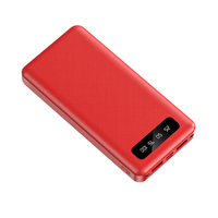 Lampe de poche Ultra-mince portable, 10000mAh, avec LED, chargeur portable, en métal détachable, troisième ligne, power bank