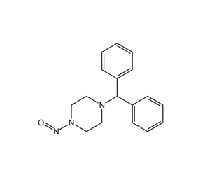N-нитросо-(дифенилметил)-пиперазин, нитрозамин, примеси, эталон для исследований фармацевтической качества, высокое качество - Product Image 1