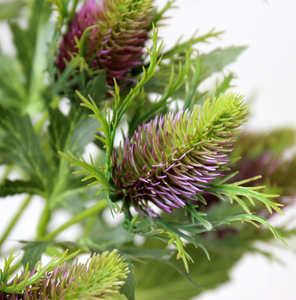 Real Touch Silk Eryngium Flower Artificial Sea Holly Thistle <span class=keywords><strong>Spray</strong></span> Conservado de aspecto natural Ramo DE BODA Navidad - Product Image 6