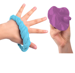 Pâte de thérapie de résistance souple 2oz, non toxique, en silicone, pour l'entraînement de la force de préhension des mains, jouet éducatif réutilisable - Product Image 3