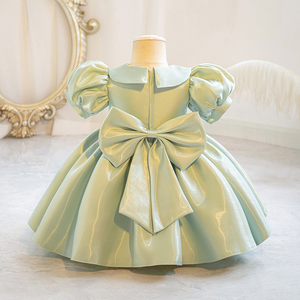 ชุดเดรสเด็กผู้หญิงทรงเอ สไตล์เจ้าหญิง กระโปรงยาวคลุมเข่า ติดกระดุม ดีไซน์ Pengpeng สำหรับฤดูร้อน - Product Image 6